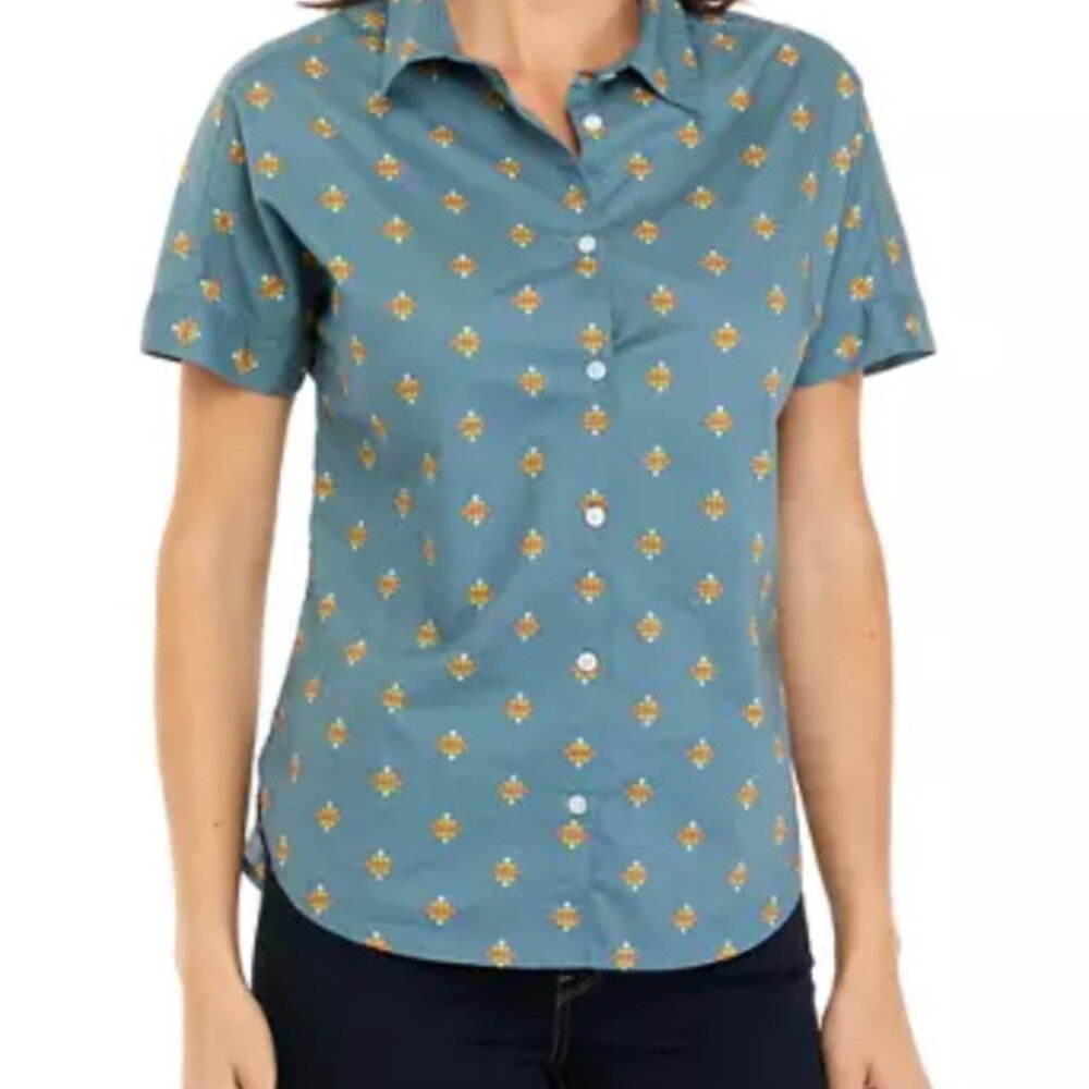 Women's Short Sleeve Button Down Shirt